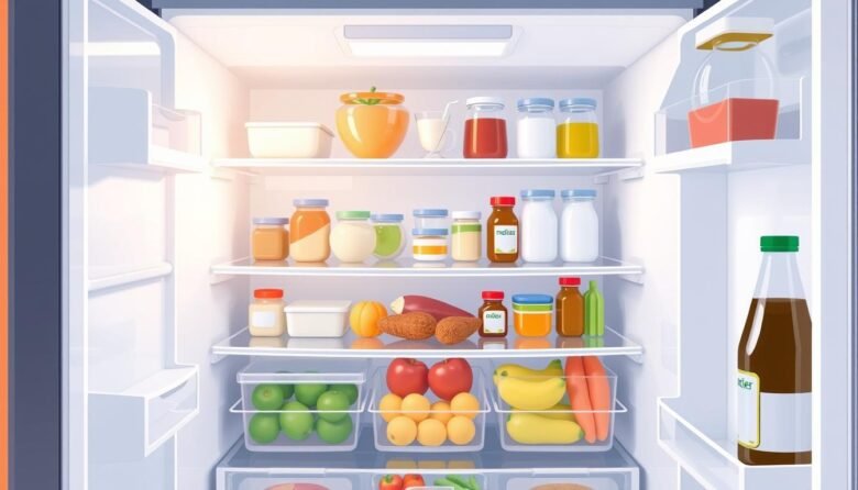 fridge organization, food storage, shelf tips