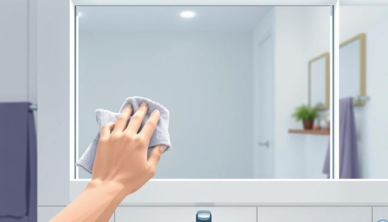 mirror stains, streak free cleaning, shine hack